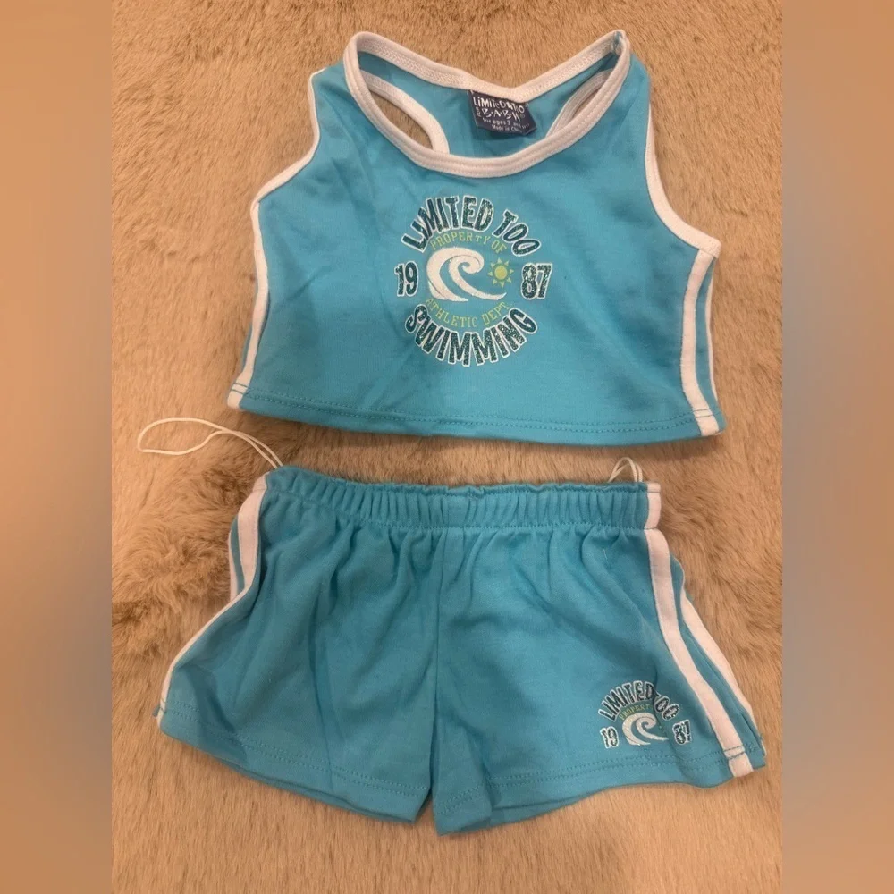 Build a Bear BAB- Limited Too Blue Outfit Set